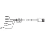 Omron 1SA Series Cable for Use with Servo Motor, 20m Length, 750 → 3000 W, 230 → 400 V