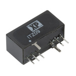 XP Power ITZ DC-DC Converter, 12V dc/ 750mA Output, 18 → 75 V dc Input, 9W, Through Hole, +85°C Max Temp -40°C
