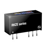 Recom RKZE DC-DC Converter, 5V dc/ 400mA Output, 4.5 → 5.5 V dc Input, 2W, Through Hole, +80°C Max Temp -40°C