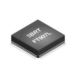 Bridgetek FT907L-C-T, 32bit FT32 Microcontroller, FT90, 100MHz, 256 kB Flash, 80-Pin LQFP