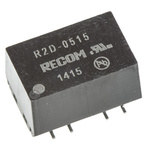 Recom R2D DC-DC Converter, ±15V dc/ ±66mA Output, 4.5 → 5.5 V dc Input, 2W, Surface Mount, +100°C Max Temp -40°C