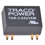 TRACOPOWER TDR 3SM DC-DC Converter, ±15V dc/ ±100mA Output, 4.5 → 9 V dc Input, 3W, Surface Mount, +85°C Max