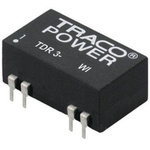 TRACOPOWER TDR 3WI DC-DC Converter, ±15V dc/ ±100mA Output, 4.5 → 18 V dc Input, 3W, Through Hole, +85°C Max