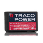 TRACOPOWER TEN 6WIN DC-DC Converter, 3.3V dc/ 1.2A Output, 9 → 36 V dc Input, 6W, Through Hole, +85°C Max Temp