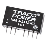 TRACOPOWER TMR 3WIE DC-DC Converter, 12V dc/ 250mA Output, 9 → 36 V dc Input, 3W, Through Hole, +85°C Max Temp