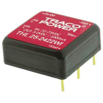 TRACOPOWER THL 25WI DC-DC Converter, 12V dc/ 2.09A Output, 18 → 75 V dc Input, 25W, Through Hole, +80°C Max Temp