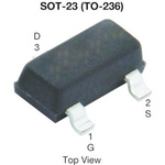 P-Channel MOSFET, 3.6 A, 40 V, 3-Pin SOT-23 Vishay Siliconix Si2319DDS-T1-GE3