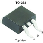 N-Channel MOSFET, 100 A, 60 V, 3-Pin D2PAK Vishay SQM50034E_GE3