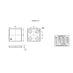 N-Channel MOSFET X4-DSN1111-4 Diodes Inc DMN2030UCA4-7