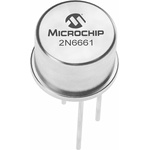 N-Channel MOSFET, 350 mA, 90 V, 3-Pin TO-39 Microchip 2N6661