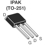 N-Channel MOSFET, 2.9 A, 800 V, 3-Pin IPAK Vishay SIHU2N80AE-GE3