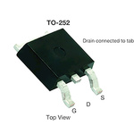 N-Channel MOSFET, 100 A, 60 V, 3-Pin DPAK Vishay SQD50034E_GE3
