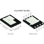 N-Channel MOSFET, 204 A, 60 V, 8-Pin PowerPAK SO-8DC Vishay SiDR626LDP-T1-RE3