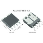 Dual N/P-Channel-Channel MOSFET, 30 A, 40 V, 4-Pin PowerPak SO-8L Dual Vishay Siliconix SQJ504EP-T1_GE3