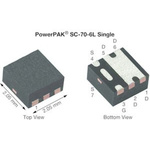 P-Channel MOSFET, 10 A, 30 V, 6-Pin SC-70-6L Vishay Siliconix SQA403EJ-T1_GE3