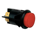 Arcolectric Double Pole Double Throw (DPDT) Latching Red LED Push Button Switch, IP65, 25 (Dia.)mm, Panel Mount, 250V ac