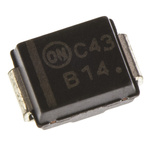 onsemi 40V 1A, Schottky Diode, 2-Pin DO-214AA MBRS140T3G