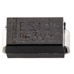 Taiwan Semi 600V 1A, Rectifier Diode, 2-Pin DO-214AC ES1J R2