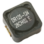Cooper Bussmann, DR73/74/125/127, 0125 Shielded Wire-wound SMD Inductor with a Ferrite Core, 22 μH ±20% Wire-Wound
