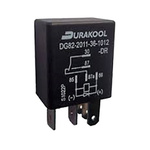 Durakool, 12V dc Coil Non-Latching Relay SPDT Plug In,  Single Pole