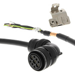 Omron Cable for Use with 400 V Servomotors R88M-, 20m Length