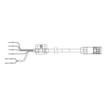 Omron Cable for Use with 400 V Servomotors R88M-, 20m Length