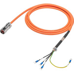 Siemens Cable for Use with SINAMICS V90, 3m Length, 600 V, 1000 V