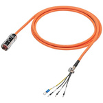 Siemens Cable for Use with SINAMICS V90, 10m Length, 600 V