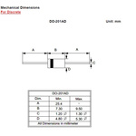 Diodes Inc 600V Rectifier & Schottky Diode, DO-201AD MUR460_E