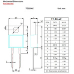 Diodes Inc 600V Rectifier & Schottky Diode, TO-220AC STPR860D