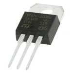 STMicroelectronics Through Hole, 3-pin, TRIAC, 800V, Gate Trigger 1.3V 600V