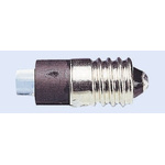 LED Reflector Bulb, E10, White, Single Chip, 4.8mm dia., 24V dc