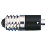 LED Reflector Bulb, E10, White, Single Chip, 4.8mm dia., 230V ac