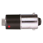 LED Reflector Bulb, BA9s, Red, Single Chip, 4.8mm dia., 230V ac