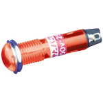 Red Neon Indicator Lamp, Solder Tabs, 200 → 250 V ac