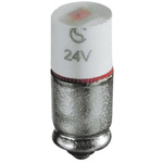 LED Reflector Bulb, Midget Groove, Red, Multichip, 5.6mm dia., 24 → 28V