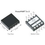 Dual N-Channel MOSFET, 30 A, 30 V, 8-Pin PowerPAIR 3 x 3 Vishay Siliconix SiZ350DT-T1-GE3