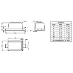 Diodes Inc T5V0S5A-7, Uni-Directional TVS Diode SOD523