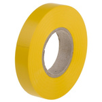 RS PRO Yellow PVC Electrical Tape, 12mm x 20m