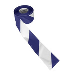 RS PRO Blue, White Polypropylene 500m Hazard Tape, 80mm x