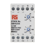 RS PRO Soft Starter, Soft Start, 2.2 kW, 400 V ac, 3 Phase, IP20