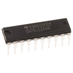 Texas Instruments SN74LS244N Octal-Channel Buffer & Line Driver, 3-State, 20-Pin PDIP