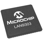 Microchip LAN9303-ABZJ, Ethernet Switch IC, 10Mbps MII, RMII, 3.3 V, 56-Pin QFN