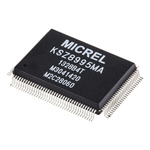 Microchip KSZ8995MA, Ethernet Switch IC, 10Mbps MII, SNI, 1.8 V, 2.5 V, 3.3 V, 128-Pin PQFP
