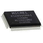 Microchip KSZ8995MAI, Ethernet Switch IC, 10Mbps MII, SNI, 1.8 V, 2.5 V, 3.3 V, 128-Pin PQFP