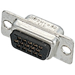 JAE 15 Way Cable Mount D-sub Connector Socket, 0.5mm Pitch