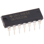 Texas Instruments SN74HC02N, Quad 2-Input NOR Logic Gate, 14-Pin PDIP