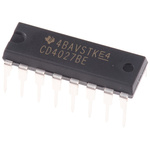 Texas Instruments CD4027BE Dual JK Type Flip Flop IC, 16-Pin PDIP