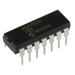 Microchip MCP2221A-I/P, USB Bridge IC, 12Mbps, 3 to 5.5 V, 14-Pin PDIP