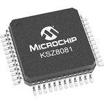 Microchip , 1-Channel Ethernet Transceiver 48-Pin LQFP, KSZ8081MLXIA